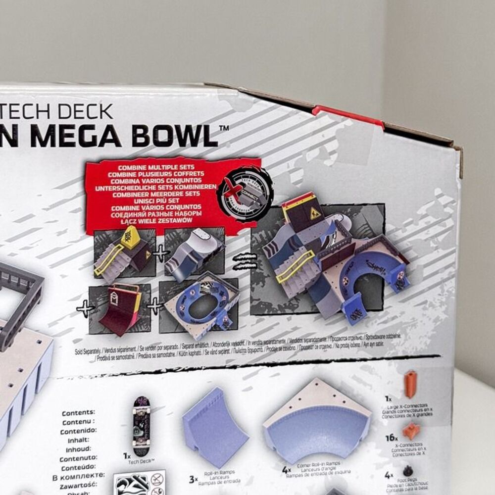 Tech Deck, Daewon X-Connect Mega Bowl Park Creator Fingerboard Ramp Playset - Picture 3 of 6